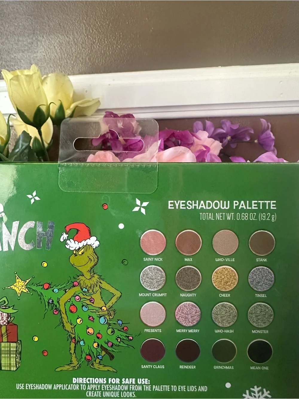 Disney Stitch & Grinch Glitter Eyeshadow Palette Set New